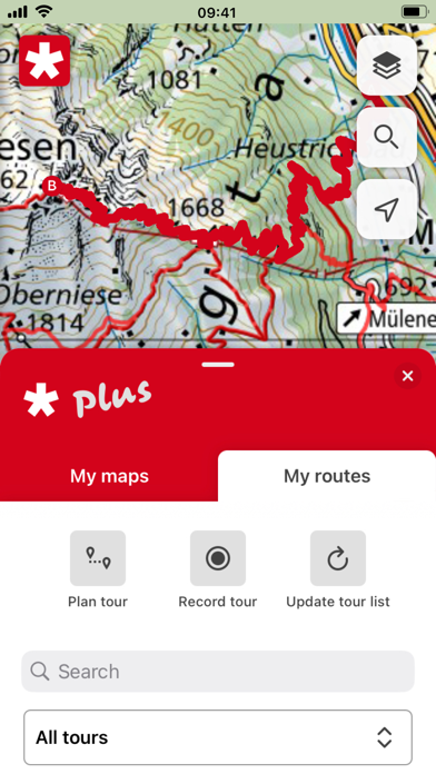 SwitzerlandMobility Screenshot