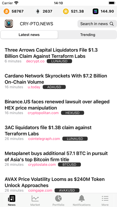 Crypto News by cry-pto.news Screenshot
