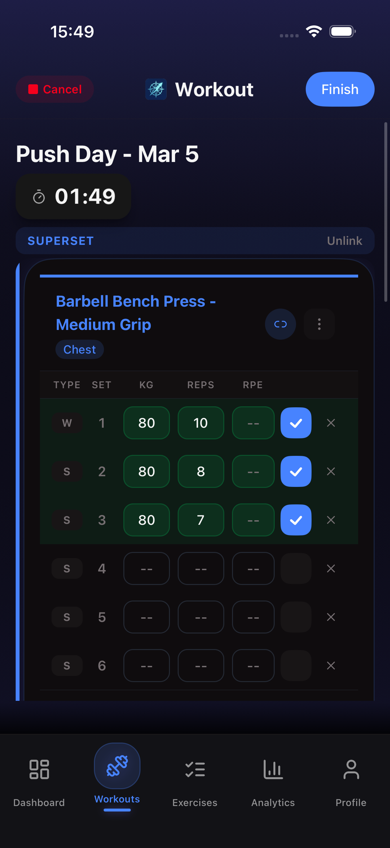FitCompass screenshot 2