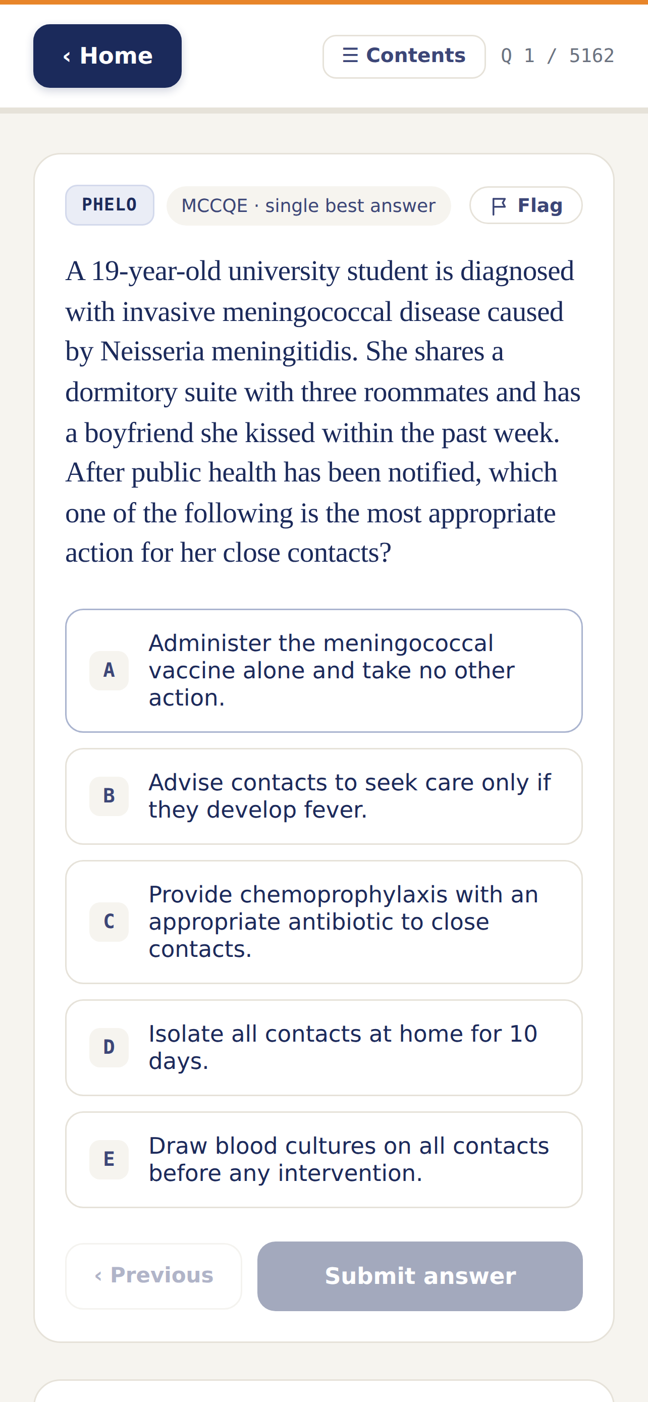 Preceptor: MCCQE screenshot 2