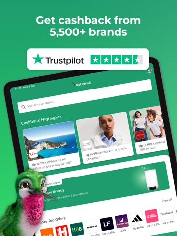 TopCashback: Cashback Deals iPad screenshot 1
