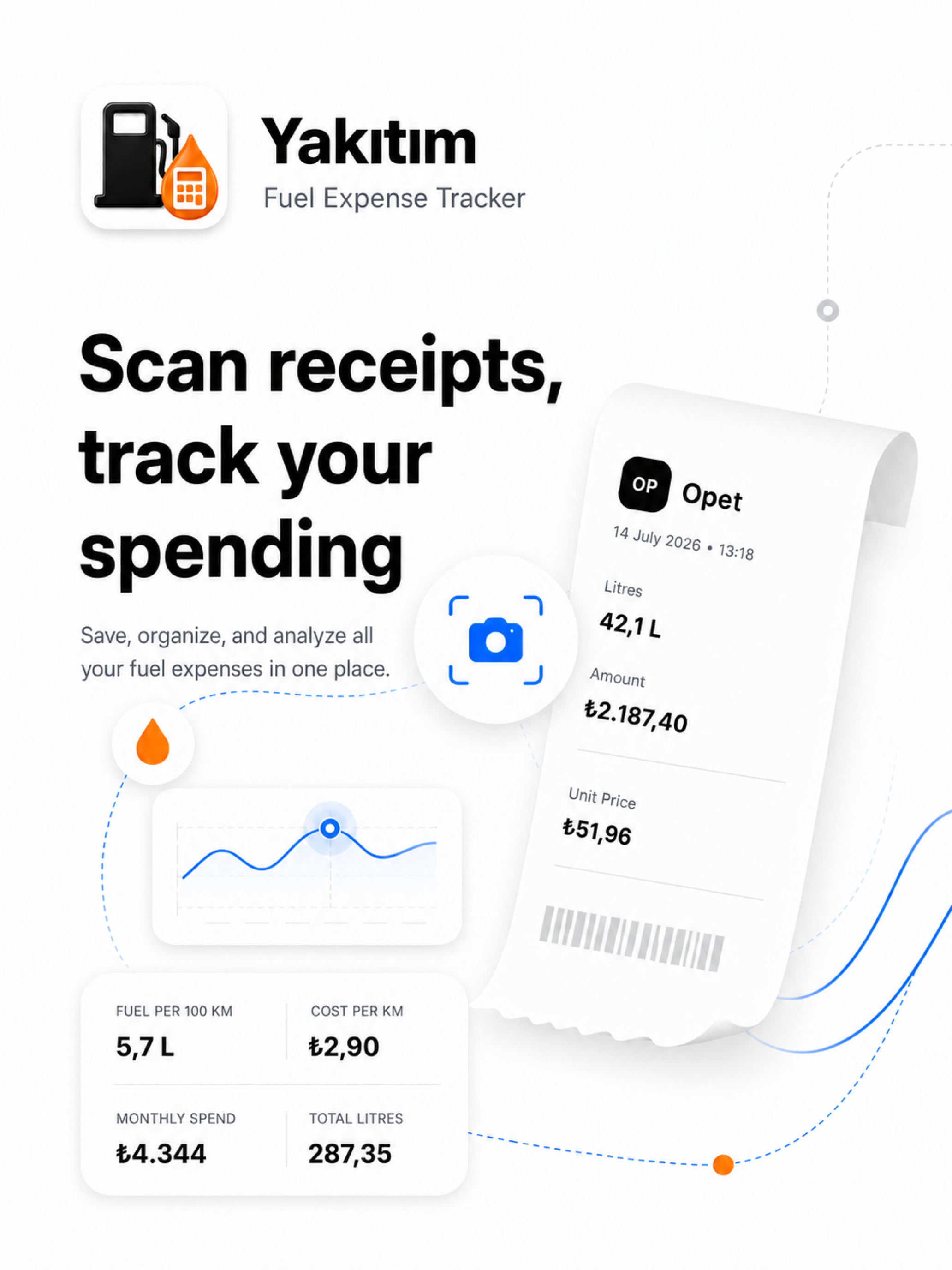 Yakitim: Fuel Expense Tracker screenshot 5
