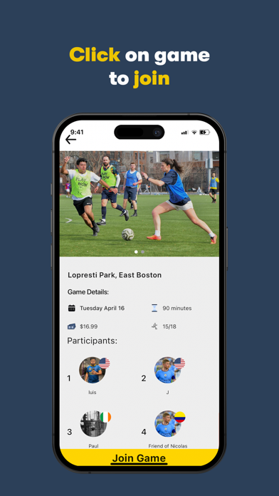 Play Now - Pickup Soccer Screenshot