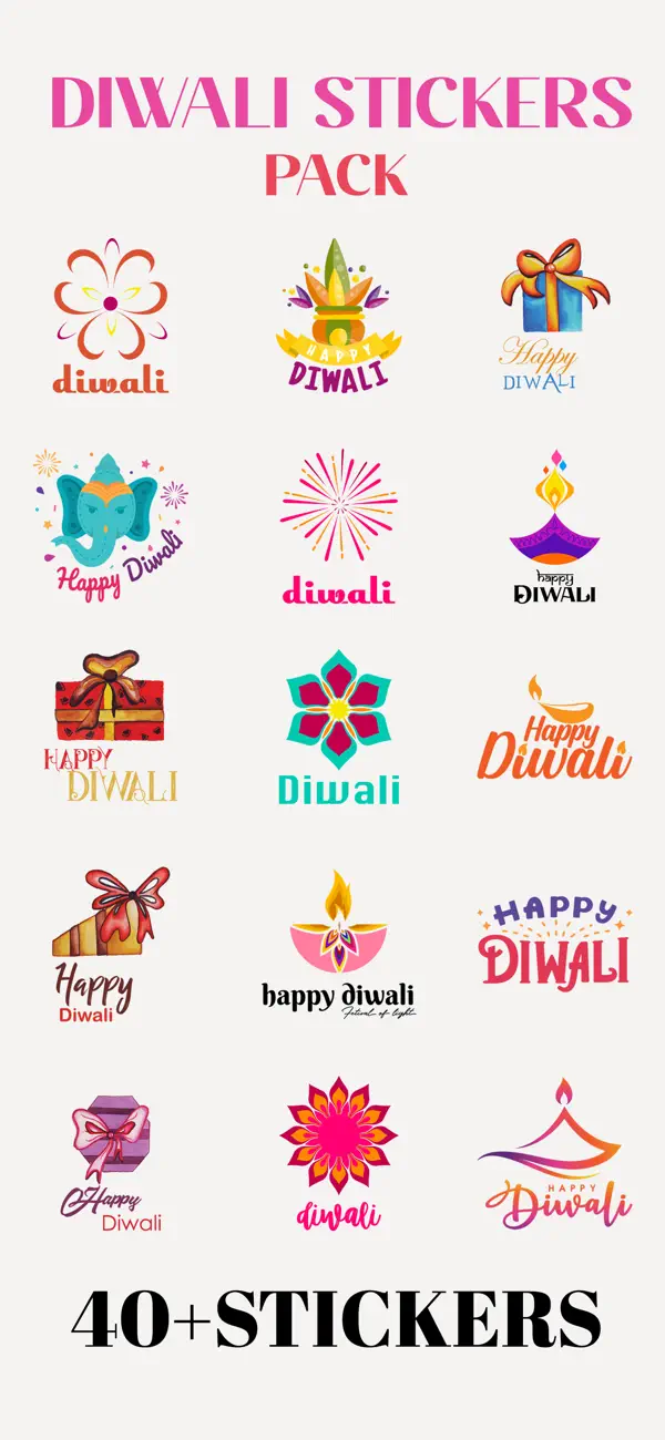Screenshot #1 pour Diwali Stickers pack