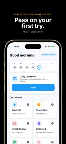 Real Estate License Exam: Quiz iPhone screenshot