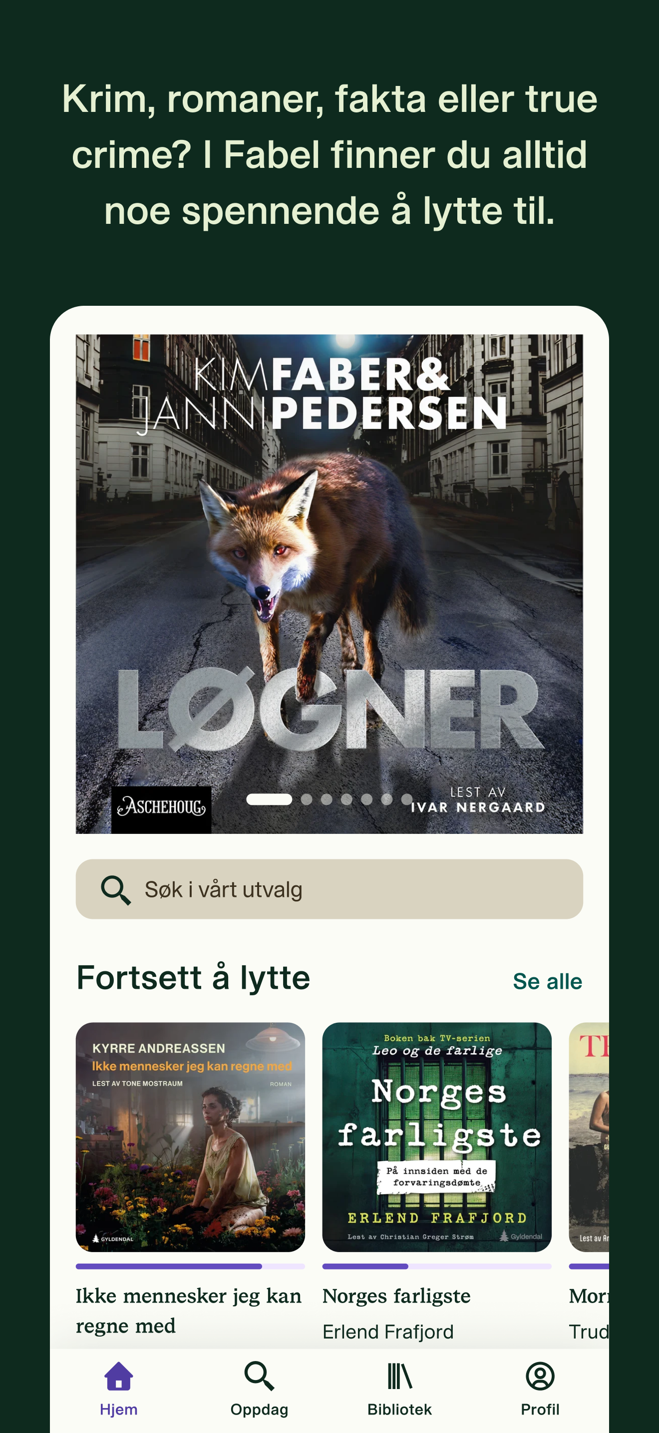 Fabel - Lydbøker og lydserier