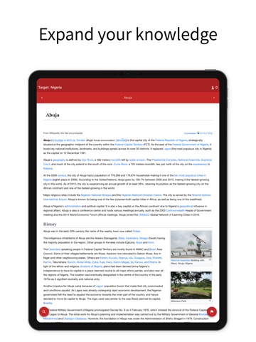 The Wiki Game - Wikipedia Race iPad screenshot