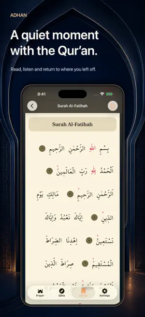 Adhan: Prayer, Qibla, Quran screenshot 2