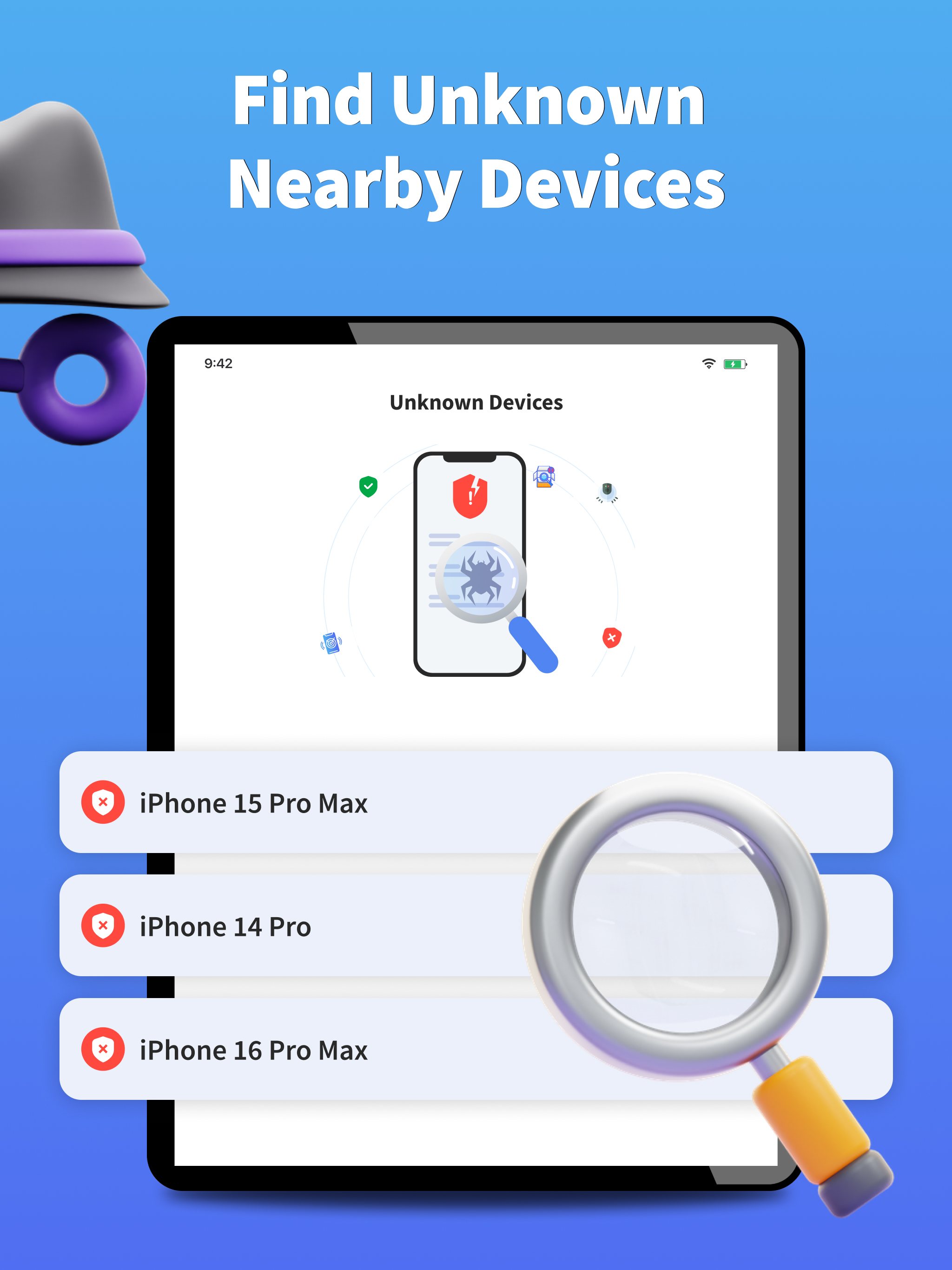 Prosec: Check Wifi & Phone App