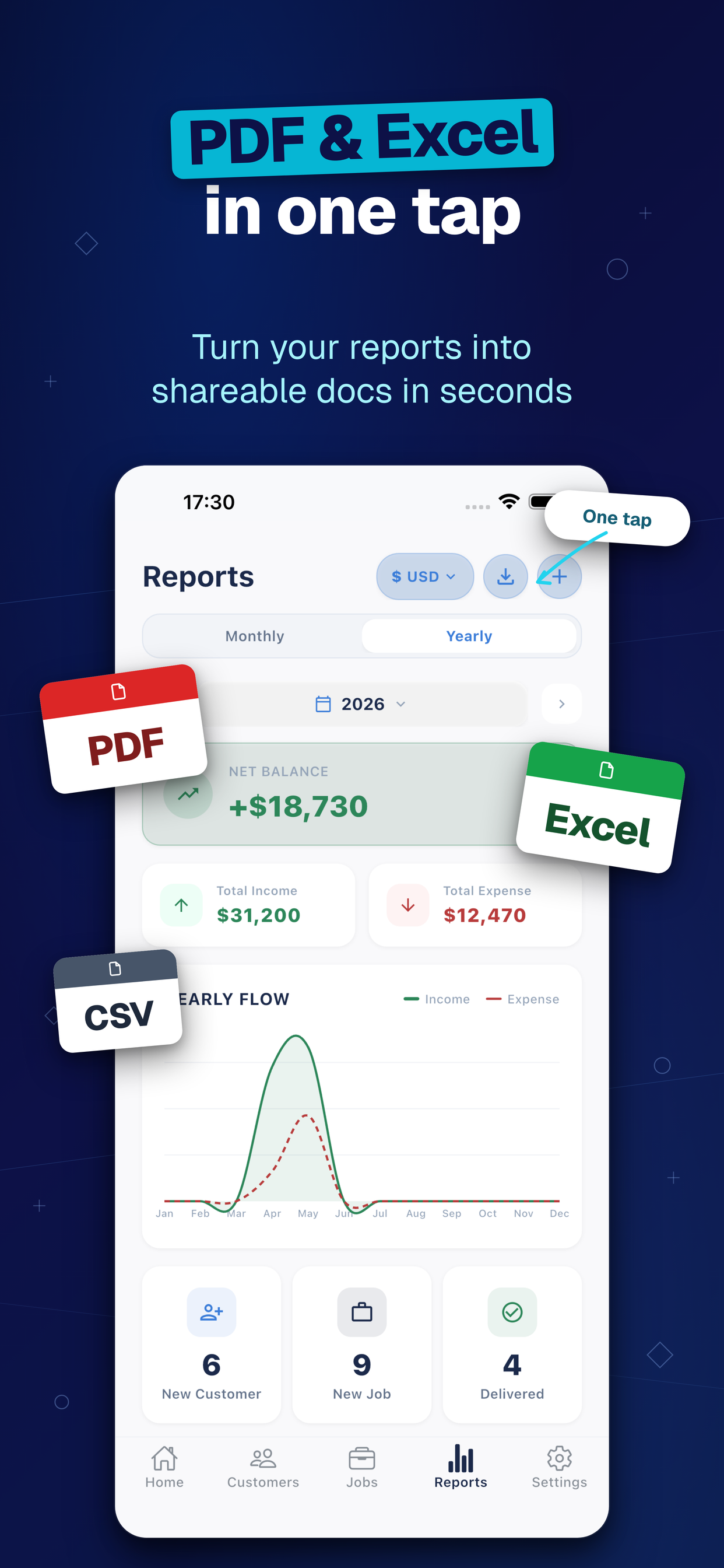 DueTab: Cash Book & Job Log