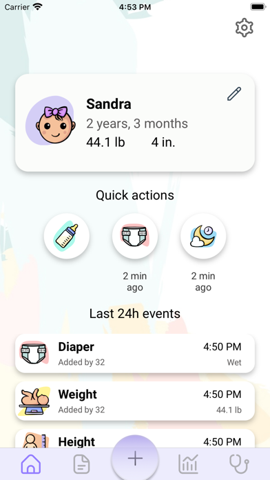 Tackero Baby Care Tracker Screenshot