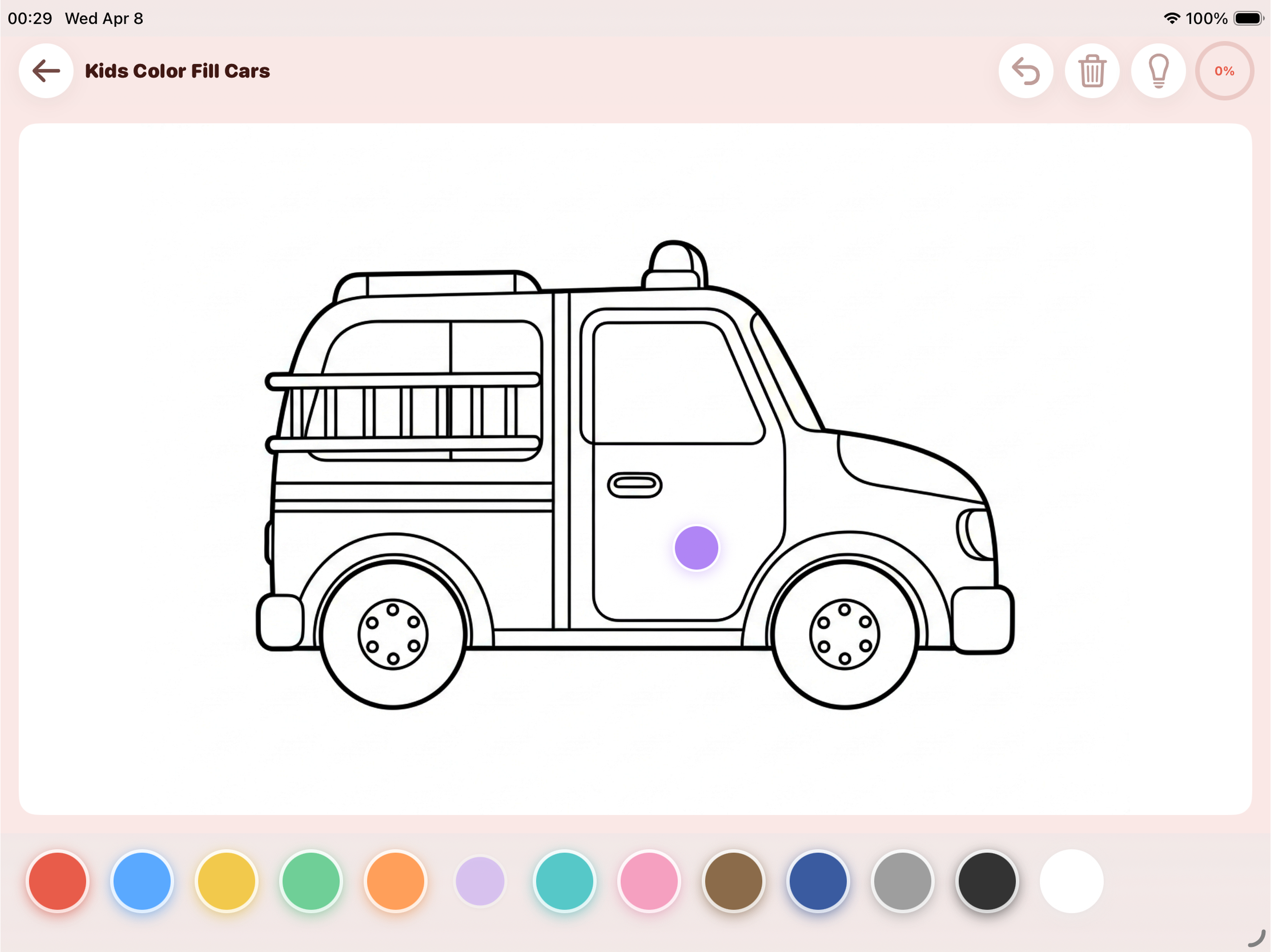Kids Color Fill Cars screenshot 5