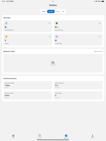Time Trace：Pedometer&Workouts iPad screenshot