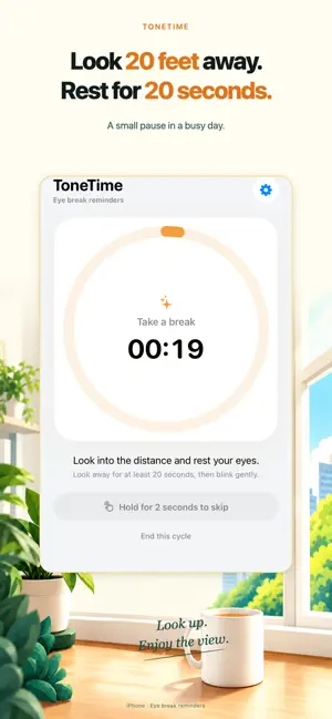ToneTime: Eye Break Timer screenshot 2