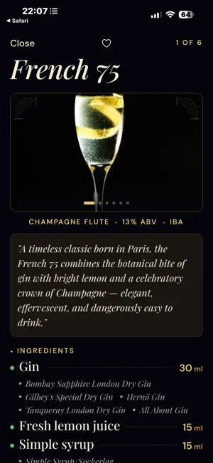 My Bar Shelf: Home Cocktails screenshot 3