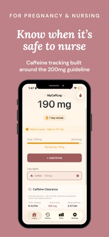 MyCaffLog - Caffeine Tracker screenshot