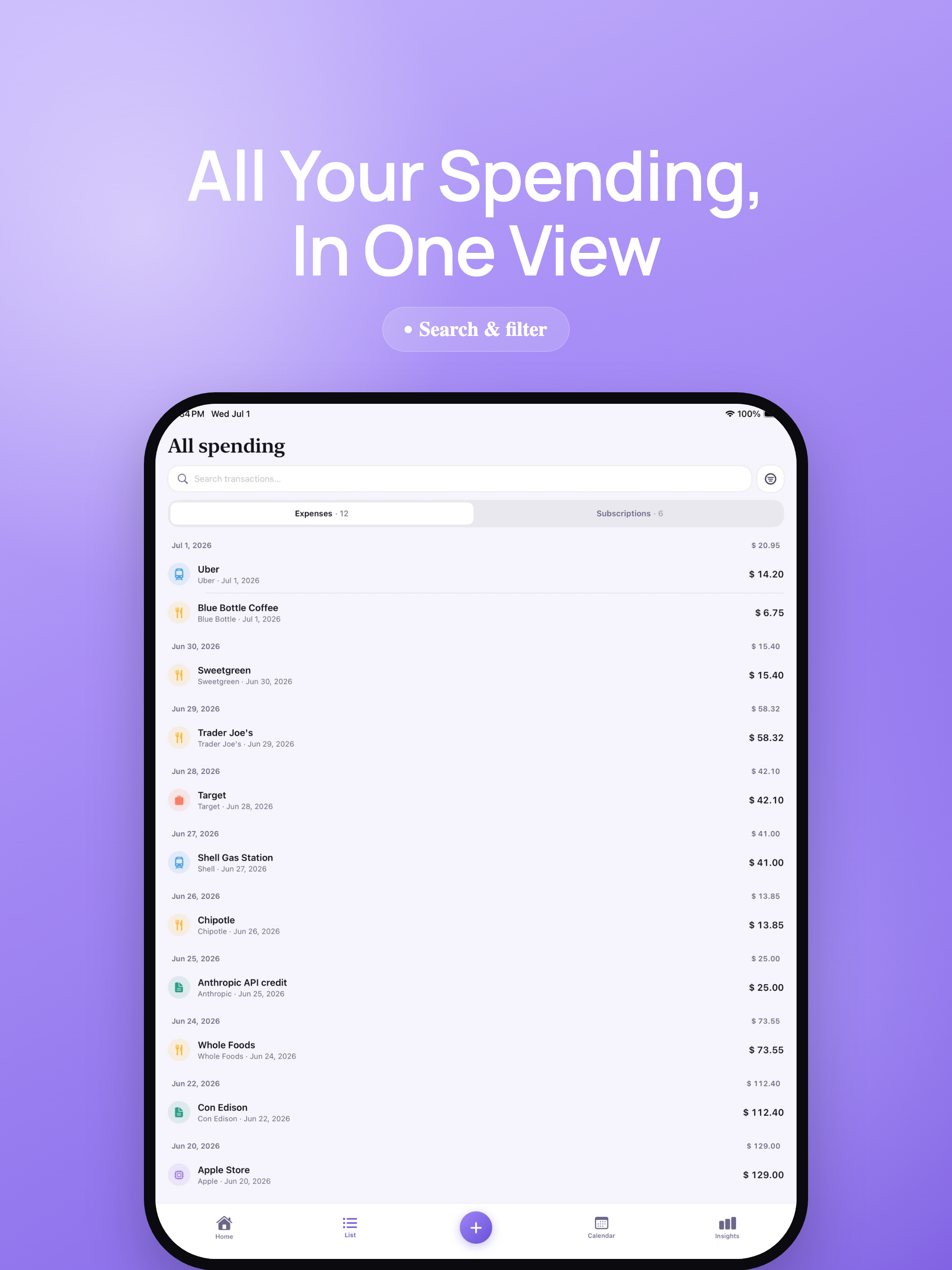 tracked. Expense Tracker screenshot 12