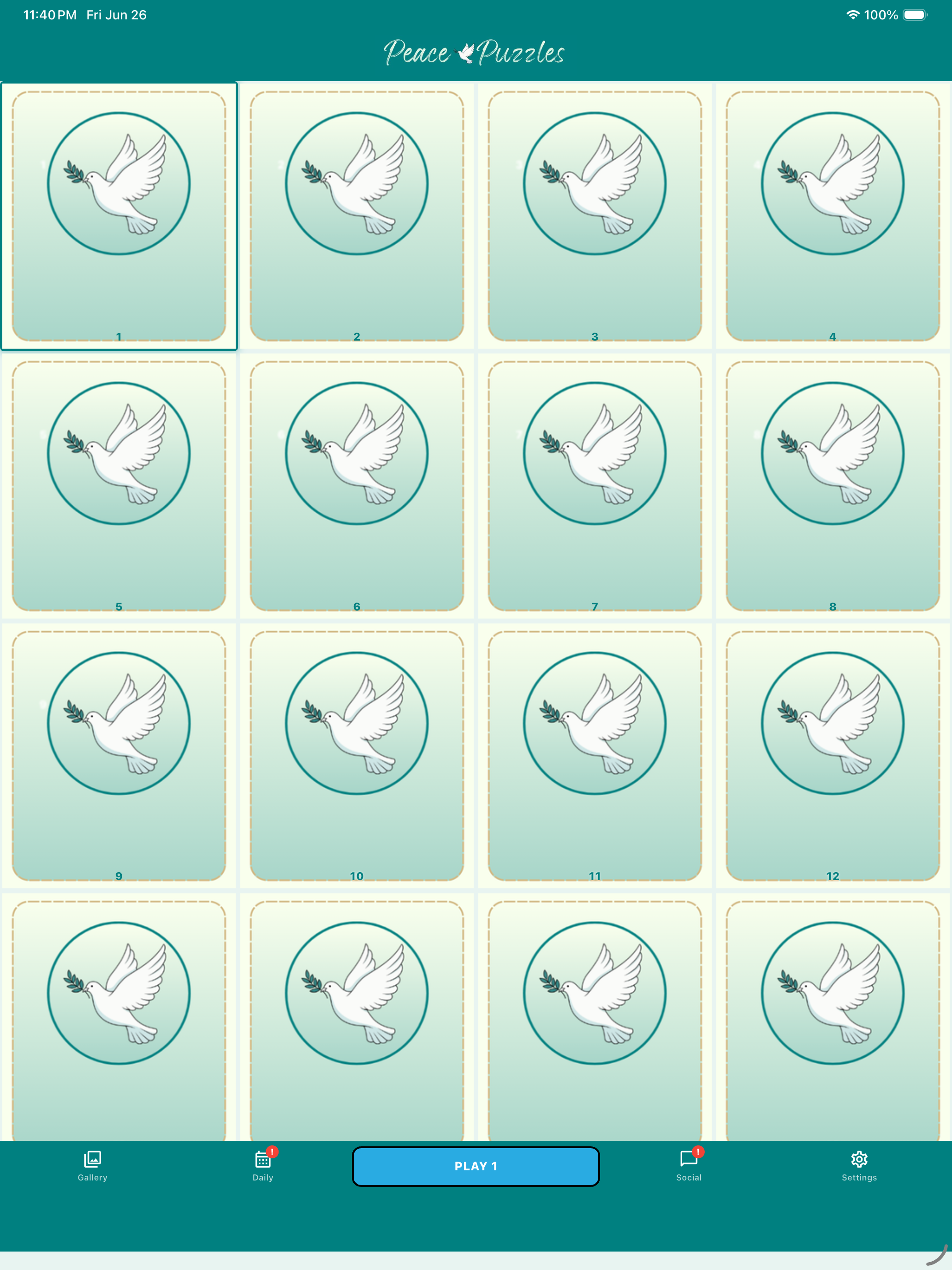 Peace Puzzles: Daily Puzzle screenshot 11