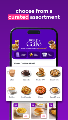 Zepto Cafe: Fresh Food in mins screenshot 2
