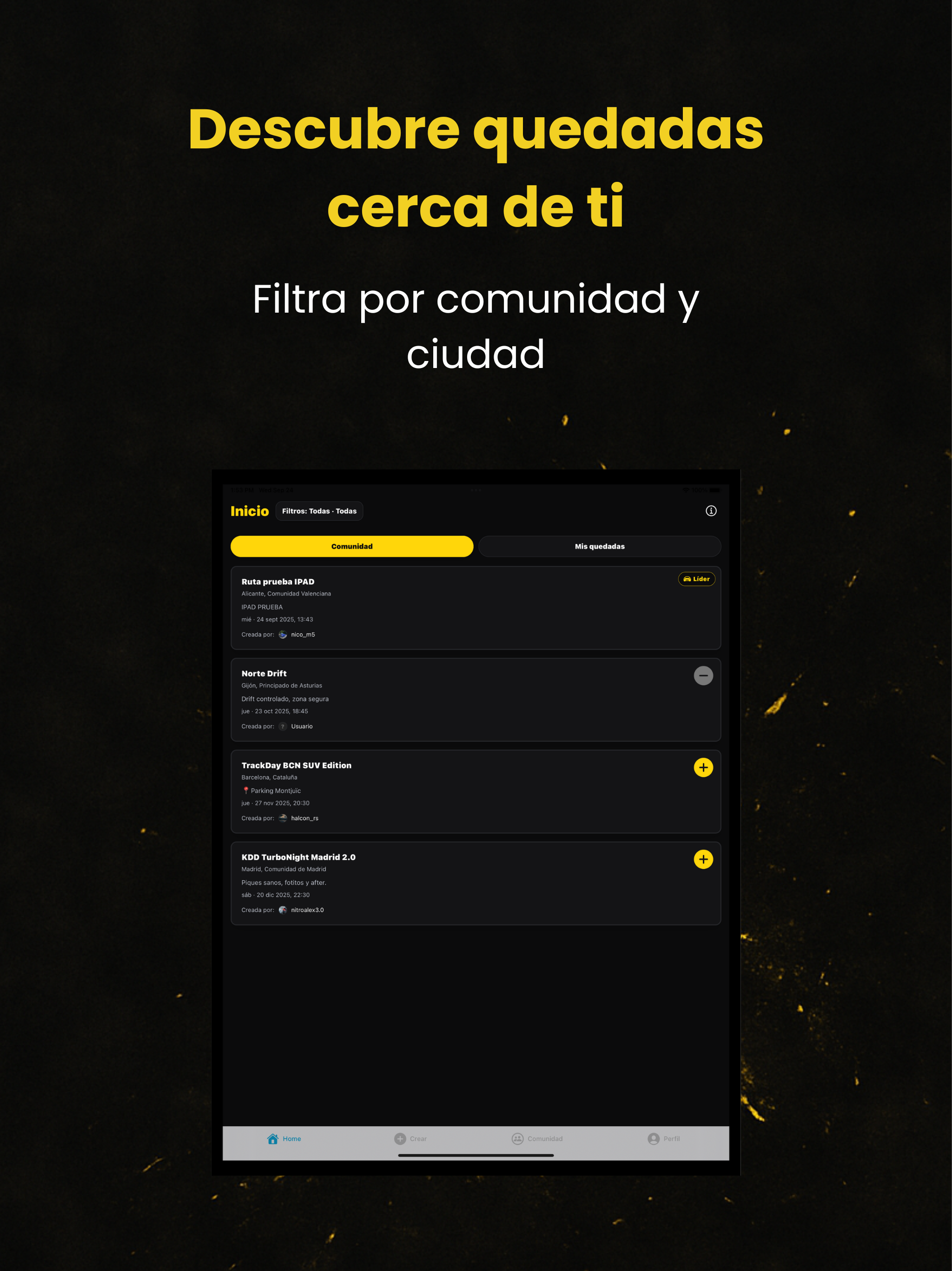 CarMeet – Quedadas de coches