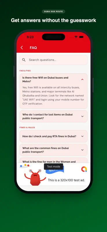 Dubai Bus Route Finder screenshot 8 of 9