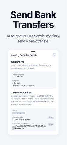 Nubanq: Crypto Wallet Banking iPhone screenshot