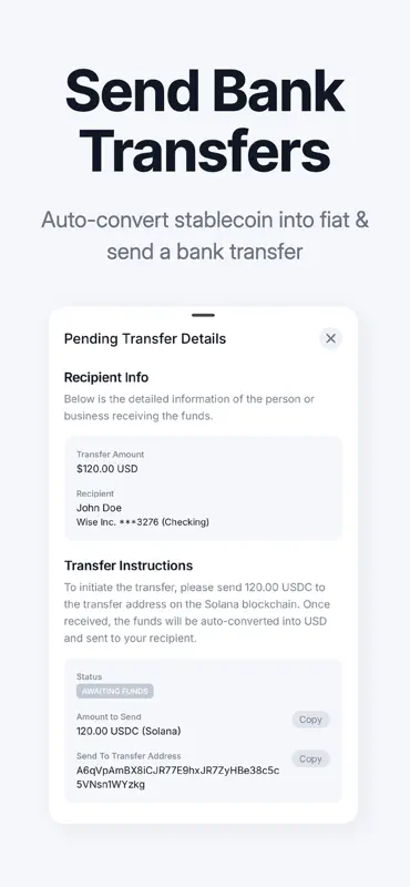 Nubanq: Crypto Wallet Banking screenshot 4 of 10