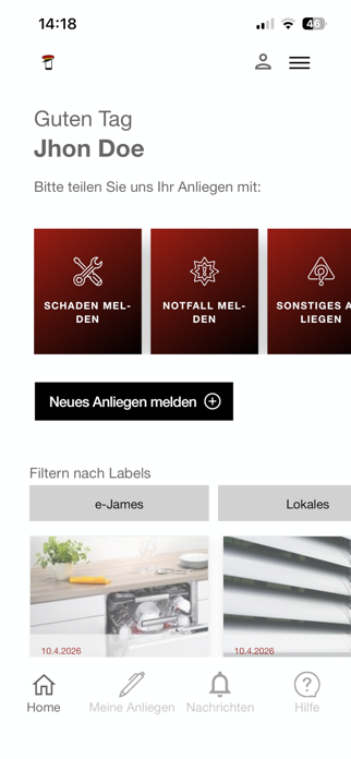 e-james-App Mobile Screenshot 1 of 6