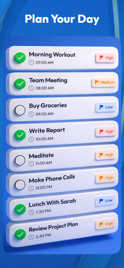 Daily Checklist & To-Do Task - Lifestyle App | MWM