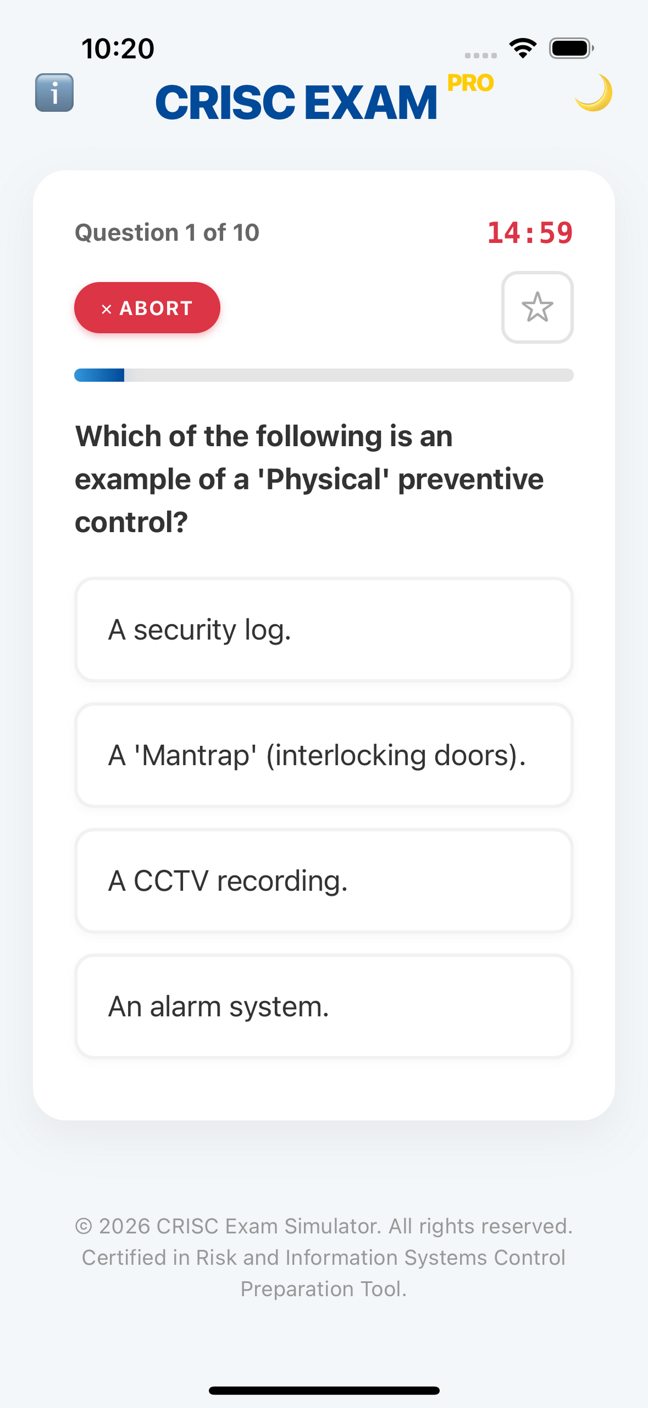 CRISC Exam Simulator PRO