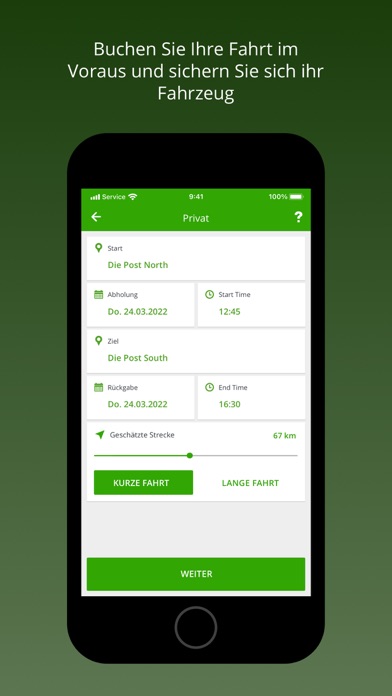 deer e-carsharing Screenshot