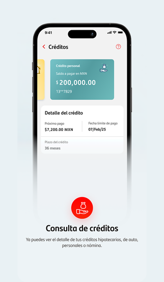 Santander México screenshot