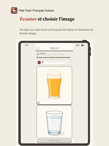 fide Test: Français Suisse iPad screenshot