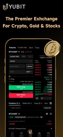 YUBIT: Crypto Exchange Screenshot 1 of 8