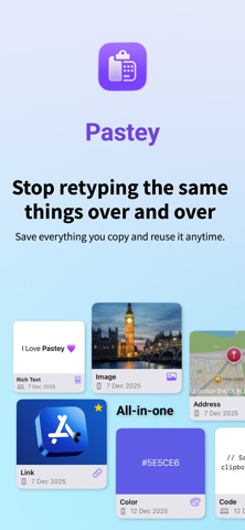 Pastey: Clipboard Manager iPhone screenshot