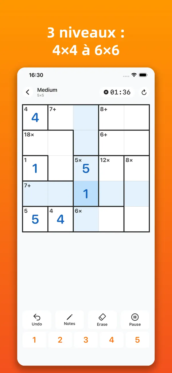 Screenshot #3 pour KenKen Puzzle