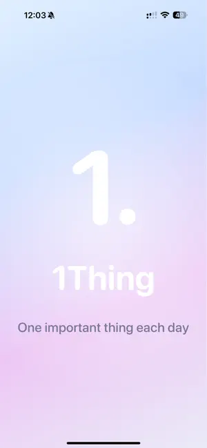 OneThing - One Task screenshot 1