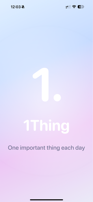 OneThing - One Task Screenshot 1 of 7