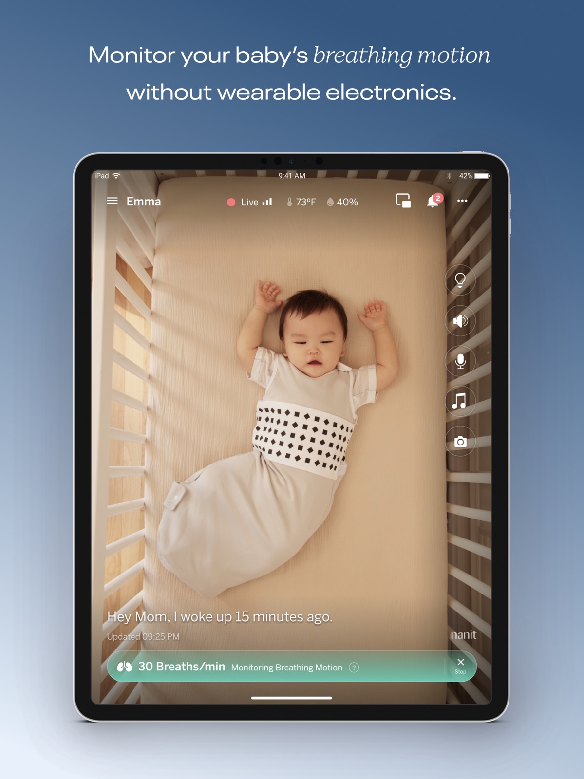 Nanit ipad screenshot 3
