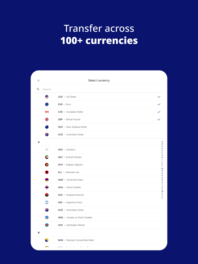 Xe Money Transfer & Currency Screenshot