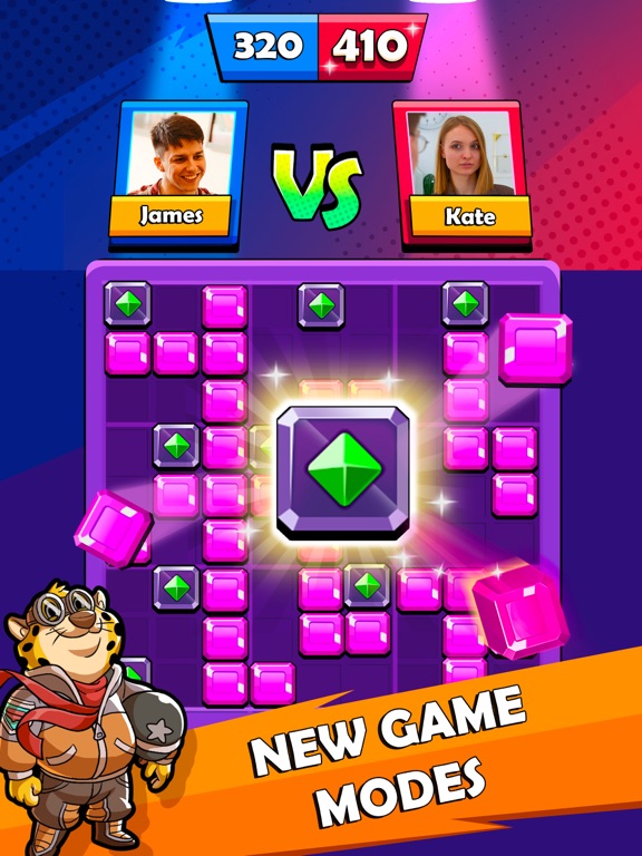 Screenshot #6 pour Block Heads: Duel puzzle games