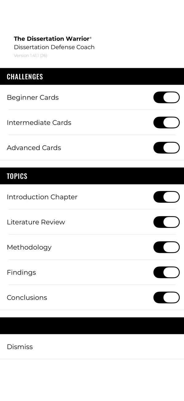 Screenshot #3 pour Dissertation Defense Coach