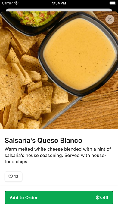 Salsaria's iPhone screenshot 4 - Food & Drink app