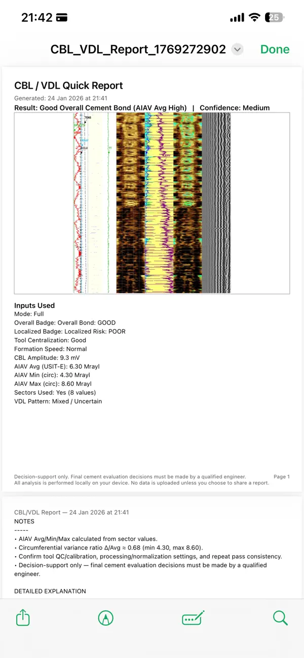 #3. CBL / VDL Analyzer (iOS) Von: zhandos uakanov