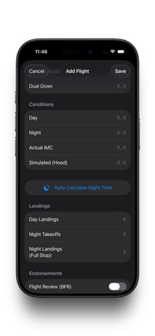 Squawk: Pro Pilot Logbook screenshot