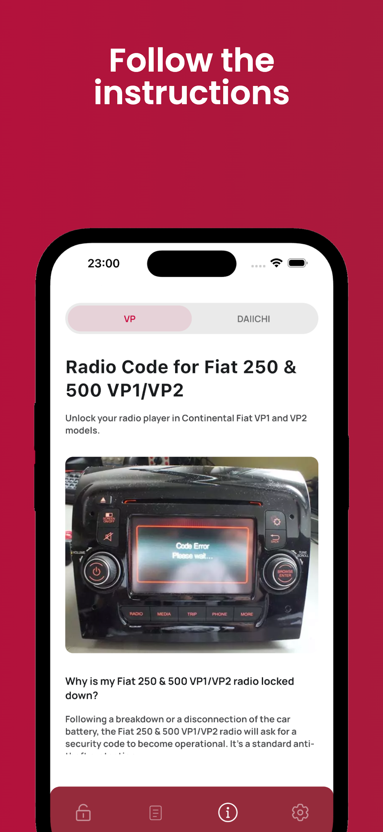 Radio Code Generator