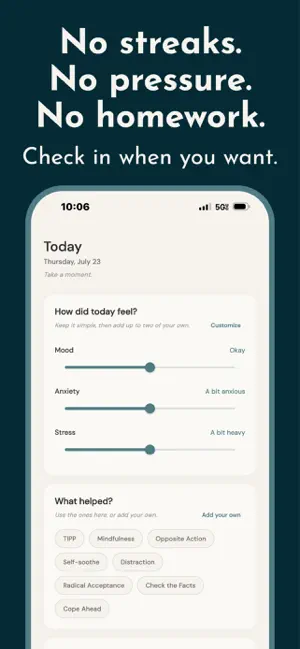DBT Diary Card - DBT Skills screenshot 2