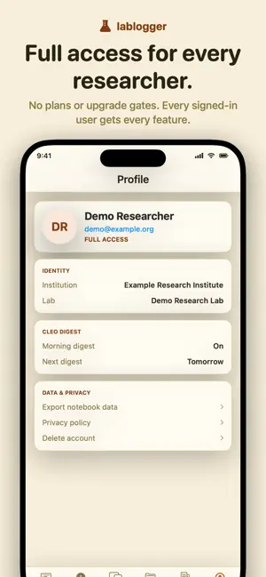 LabLogger - AI Lab Notebook screenshot 2