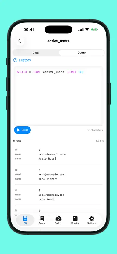 Forge Database Manager screenshot 4