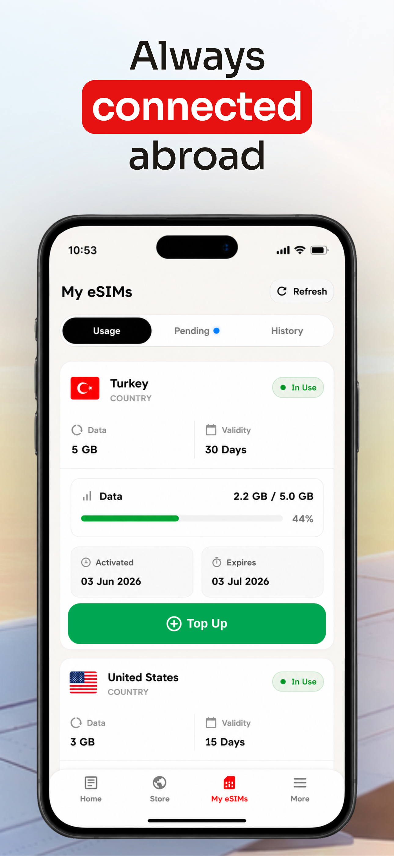 RedSim: eSIM Global Internet screenshot 4